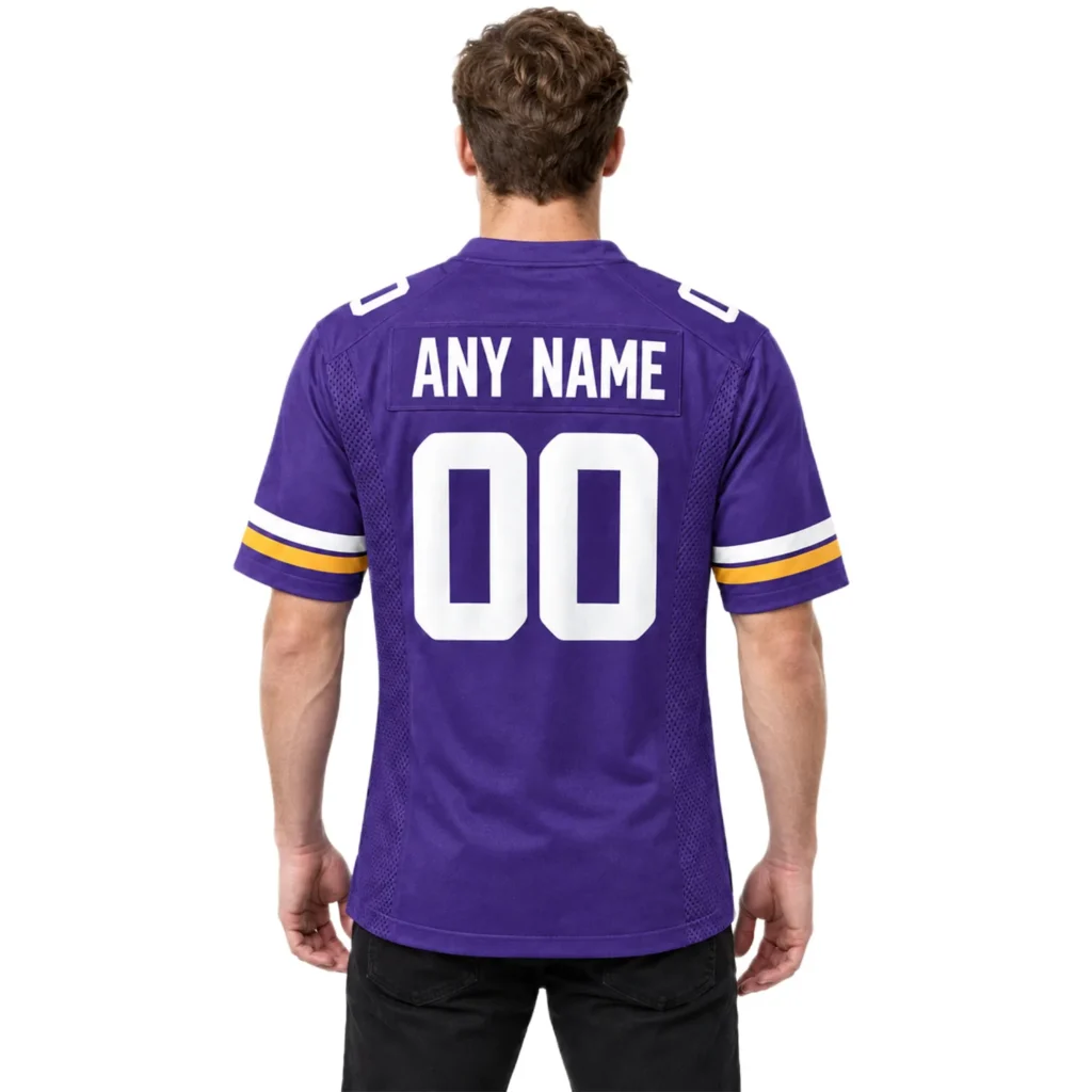 Minnesota Vikings Custom Game Day Jersey Bold Name and Number