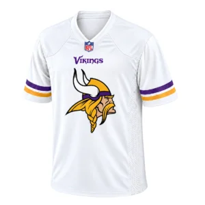Minnesota Vikings Custom Sport White Jersey Gift Vibrant