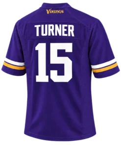 Minnesota Vikings Dallas Turner Jersey Bold Name & Number S-7XL