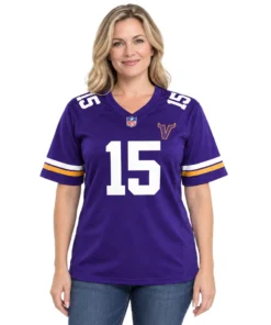 Minnesota Vikings Dallas Turner Jersey Bold Name & Number S-7XL