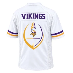 Minnesota Vikings Sport Fan Jersey Vibrant White Design