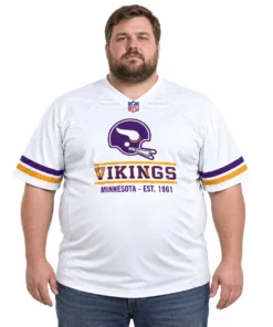 Minnesota Vikings Sport Fan Jersey Vibrant White Design