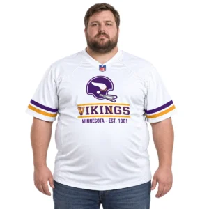 Minnesota Vikings Sport Fan Jersey Vibrant White Design