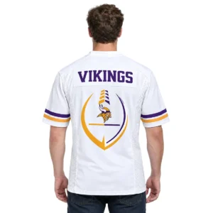 Minnesota Vikings Sport Fan Jersey Vibrant White Design