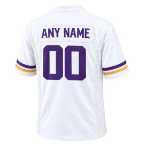 Minnesota White Jersey Football Mom Gear Bold Name and Number
