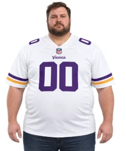 Minnesota White Jersey Football Mom Gear Bold Name and Number