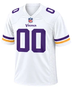 Minnesota White Jersey Football Mom Gear Bold Name and Number