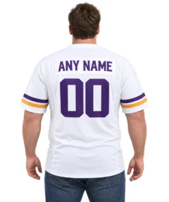 Minnesota White Jersey Football Mom Gear Bold Name and Number