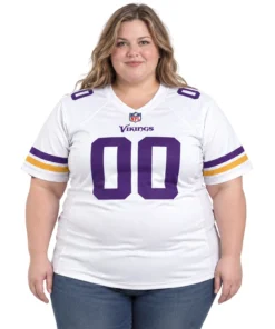Minnesota White Jersey Football Mom Gear Bold Name and Number