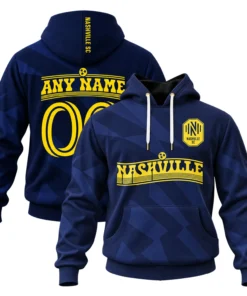 Nashville SC Navy Hoodie Dynamic Skyline Style Custom