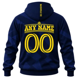 Nashville SC Navy Hoodie Dynamic Skyline Style Custom