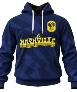 Nashville SC Navy Hoodie Dynamic Skyline Style Custom
