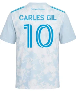 NE Revolution White Jersey Carles Gil – Legendary Fan Gear