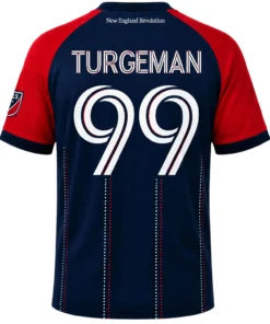 NE Revs Navy Jersey Turgeman – Vibrant Fan Tribute Player Series