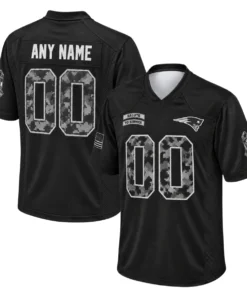 New England Patriots Black Jersey Powerful 2026 Salute