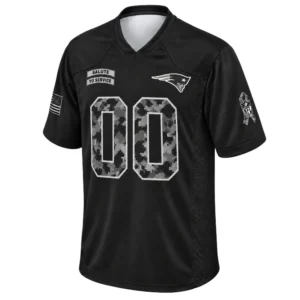 New England Patriots Black Jersey Powerful 2026 Salute