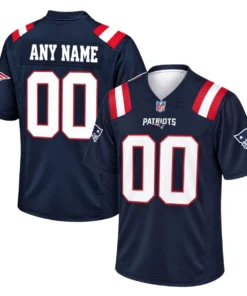 New England Patriots Jersey Bold Navy Custom Fanwear