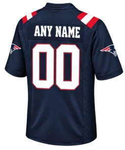 New England Patriots Jersey Bold Navy Custom Fanwear