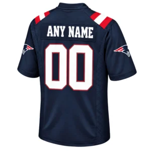 New England Patriots Jersey Bold Navy Custom Fanwear
