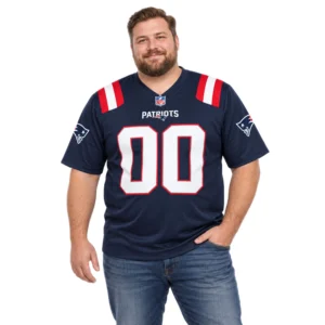New England Patriots Jersey Bold Navy Custom Fanwear