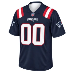 New England Patriots Jersey Bold Navy Custom Fanwear