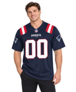 New England Patriots Jersey Bold Navy Custom Fanwear