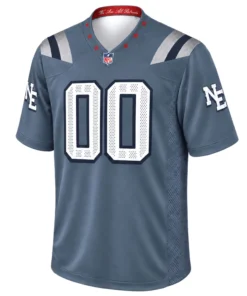 New England Patriots Rivalries Jersey Bold Blue Custom