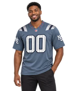 New England Patriots Rivalries Jersey Bold Blue Custom