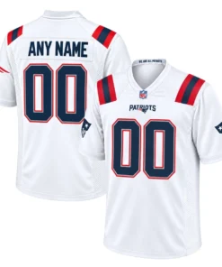 New England Patriots White Jersey Custom Remarkable Look