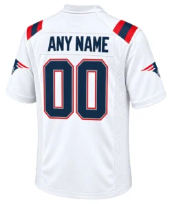 New England Patriots White Jersey Custom Remarkable Look