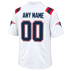 New England Patriots White Jersey Custom Remarkable Look