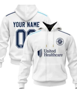 New England Revs White Hoodie Custom Stylish Fan Wear