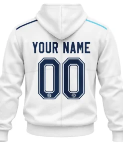 New England Revs White Hoodie Custom Stylish Fan Wear