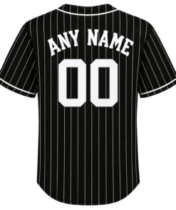 New York Yankees Black Jerseys Custom Player Elite Pinstripe Style