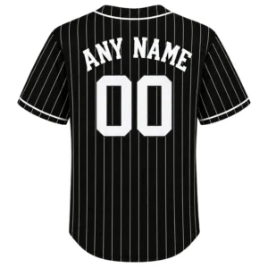 New York Yankees Black Jerseys Custom Player Elite Pinstripe Style