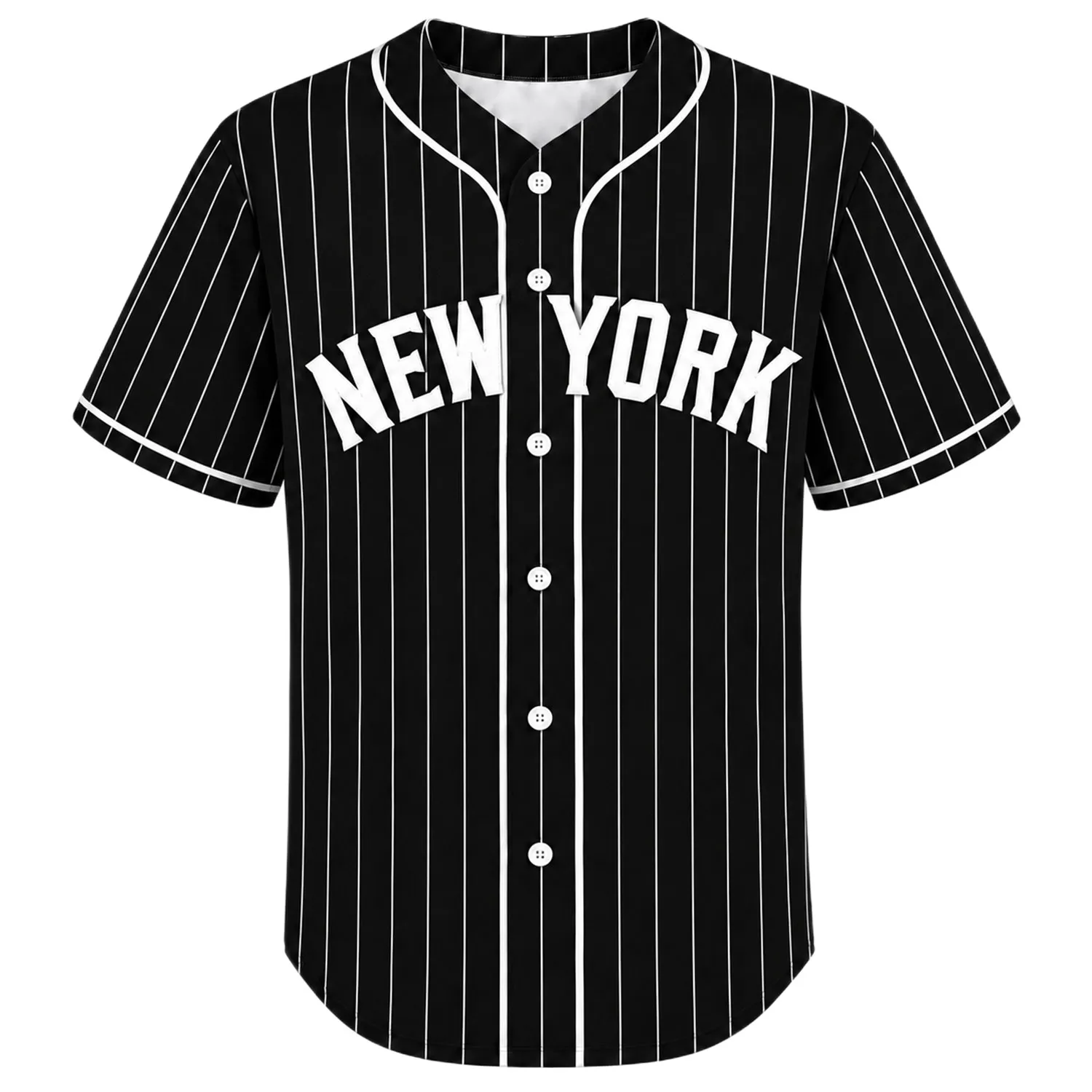 New York Yankees Black Jerseys Custom Player Elite Pinstripe Style