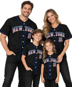 New York Yankees Black USA 250 Jersey Custom Player Dynamic Style