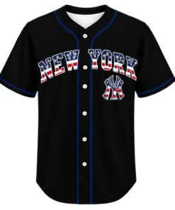 New York Yankees Black USA 250 Jersey Custom Player Dynamic Style