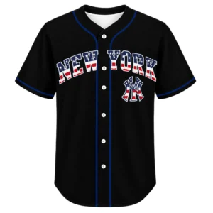 New York Yankees Black USA 250 Jersey Custom Player Dynamic Style