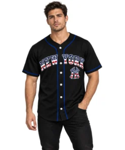 New York Yankees Black USA 250 Jersey Custom Player Dynamic Style