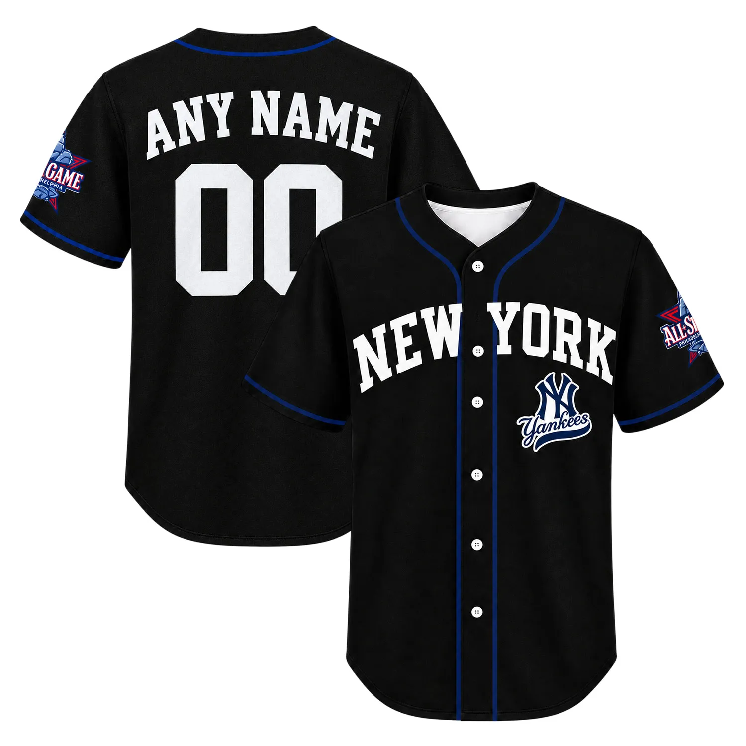 New York Yankees Jerseys – Dynamic Black Style