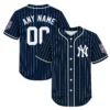 New York Yankees Navy Pinstripe Jersey Dynamic Retro Style