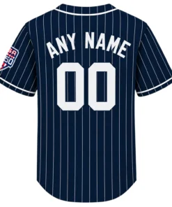 New York Yankees Navy Pinstripe Jersey Dynamic Retro Style