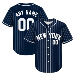 New York Yankees Pinstripe Jersey Custom Player Vibrant Style