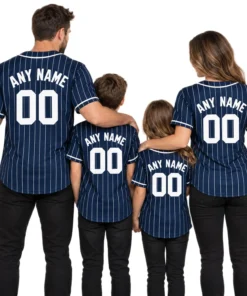 New York Yankees Pinstripe Jersey Custom Player Vibrant Style