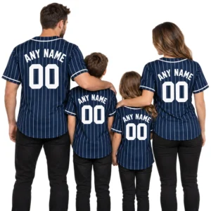 New York Yankees Pinstripe Jersey Custom Player Vibrant Style