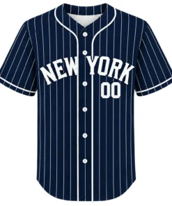 New York Yankees Pinstripe Jersey Custom Player Vibrant Style