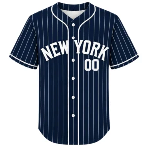 New York Yankees Pinstripe Jersey Custom Player Vibrant Style