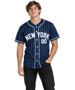 New York Yankees Pinstripe Jersey Custom Player Vibrant Style