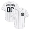 New York Yankees White Home Jersey Custom Epic Pinstripe